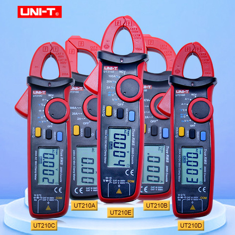Mini Digital Clamp Meters AC/DC Current Voltage UNI-T UT210 series True RMS Auto Range VFC Capacitance Non Contact Multimeter ► Photo 1/6