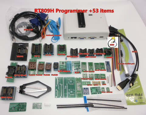 100% Original RT809H Universal Programmer EMMC-Nand FLASH Programmer +53 Items +TSOP56 TSOP48 EDID Cable VGA to HDMI + SOP8 ► Photo 1/1