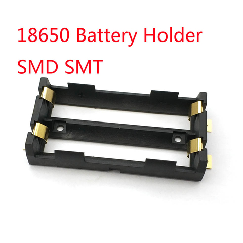 2 X 18650 Battery Holder SMD SMT High Quality Battery Box With Bronze Pins TBH-18650-2C-SMT ► Photo 1/2