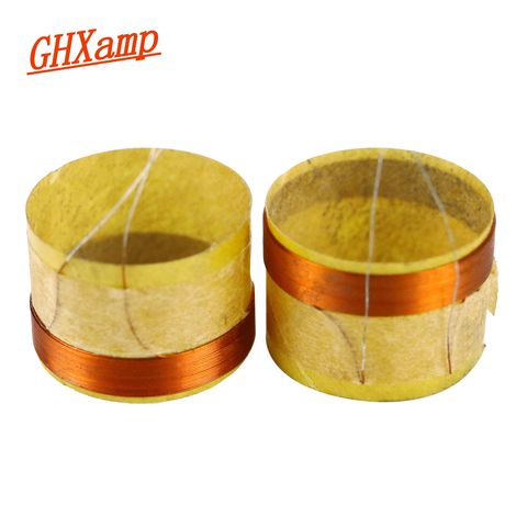 GHXAMP 14.28mm Tweeter Voice Coil 4ohm Speakers Repair Parts High Power For 3 inch KTV Card Box Treble Speaker Silver Wire 2PCS ► Photo 1/6