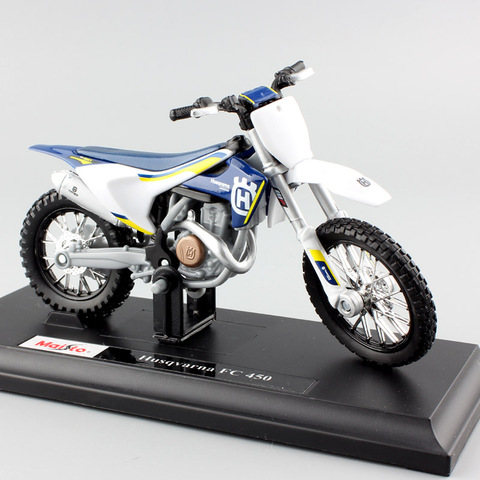 1/18 scale mini KTM Husqvarna FC 450 Motorcycle Enduro racing Diecast modeling Motocross Replica metal auto car model Kids toys ► Photo 1/6