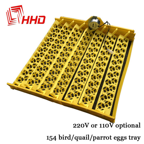 Wholesale 154 pcs Quail Parrot Pigeon Small Bird Snake Hatcher Automatic Turn Plastic Incubator Trays with Turning Motor ► Photo 1/6