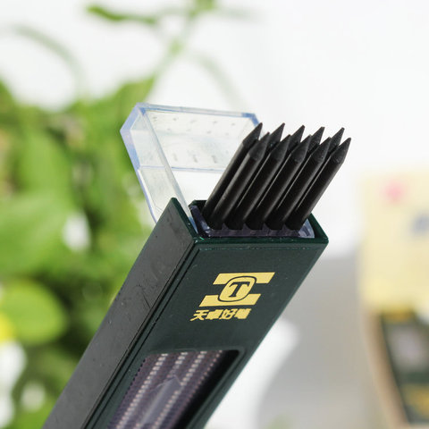 10pcs/box 2mm 2B HB Black 2.0mm Mechanical Pencil Lead Refill 120mm free shipping ► Photo 1/2
