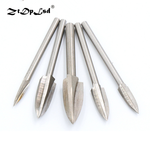 ZtDpLsd 1Pcs Engraving Bit Precise Tool Cutting Knife Carbide Carving Cutters Wood Chisel Woodworking Inserts Cutter Root Tool ► Photo 1/5
