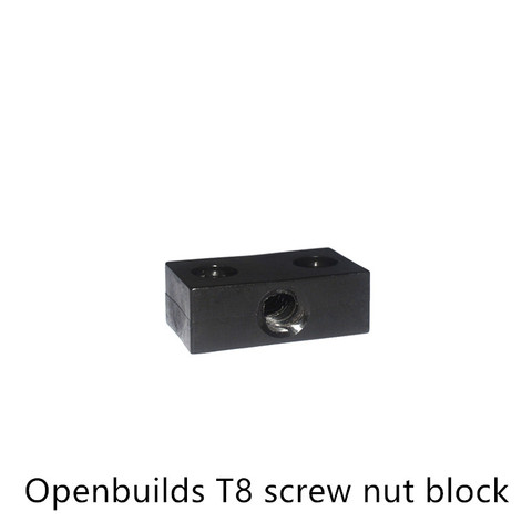 3d printer nut T openbuilds type anti-backlash  block T8 screw 8mm lead 2mm 4mm ► Photo 1/5
