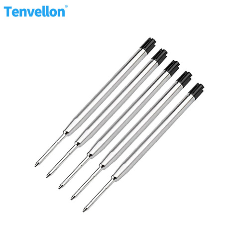 Tenvellon 5PCS Tactical Pen Refill Black Roller Ball Pen Refills Blul Ink Fit for Multi-kinds Tactical Defense Pen InkCartridges ► Photo 1/6