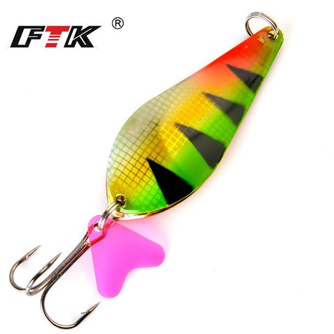 FTK 1pc 21g 27g 35g Fishing Lure Spinner Bait Trout Double Spoon Lure Shads Wobblers Jigging Hard Bait For Pike Carp Fishing ► Photo 1/6