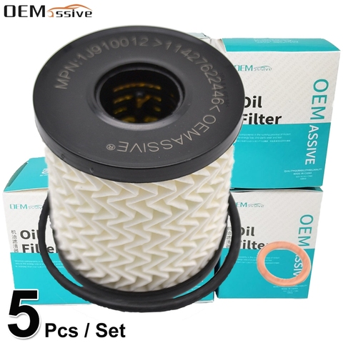 Set Of 5, Oil Filter 11427622446 For Citroen C5 DS4 DS5 Jumper Jumpy Mitsubishi Outlander Peugeot 607 Ford Mondeo S-MAX Tourneo ► Photo 1/6