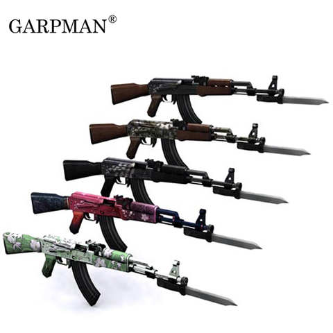Paper Model Gun 1:1 Scale ak 47 /3D puzzle DIY Educational Toy  simulation toy hand-made 5 color to choose Free shipping ► Photo 1/6