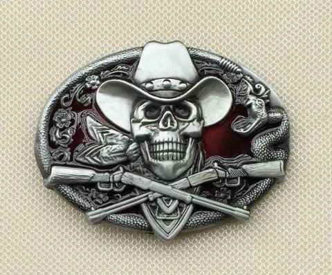 Western Cowboy Skull Belt Buckle ► Photo 1/2