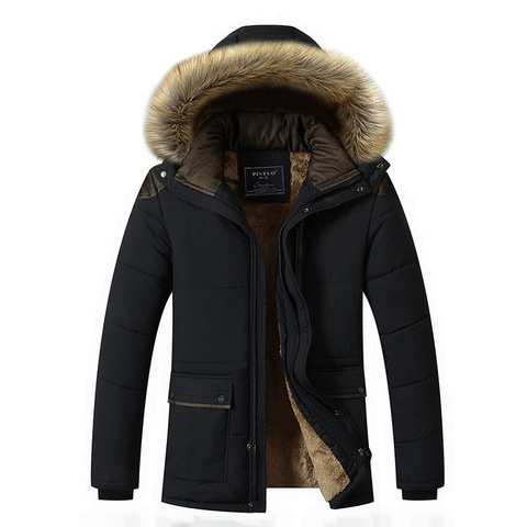 Winter Jacket Men Brand Clothing Fashion Casual Slim Thick Warm Mens Coats Parkas With Hooded Long Overcoats Male Clothes M-5XL ► Photo 1/6