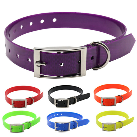 Petshop Dog collar TPU+Nylon waterproof deodorant Resistant dirt Easy clean collars 7 Colors for small big dog accessories ► Photo 1/6