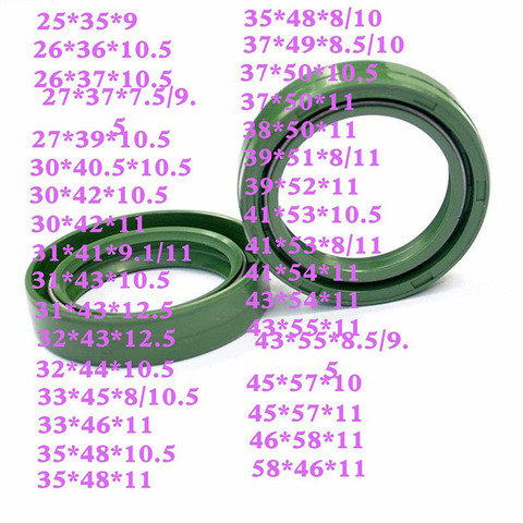 LOPOR Motorcycle parts Oil Absorbing Front fork shock absorbing Ring oil seal 37X50X11 25X35X9 43X55X9.5 30X42X11 41X53X10.5 ► Photo 1/5