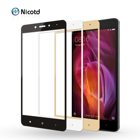Nicotd Tempered Glass For Xiaomi RedMi Note 4 Global Version Screen Protector Full Cover Film For Xiomi RedMi Note 4X Note 4 pro ► Photo 1/6