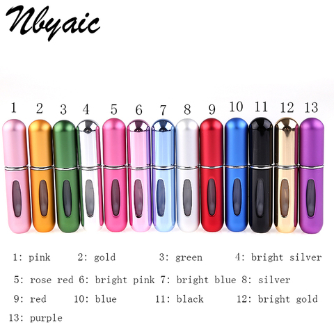 Nbyaic Refillable Portable Travel Mini Refillable Conveniet Empty Atomizer Perfume Bottles Cosmetic Containers For Traveler P27 ► Photo 1/6