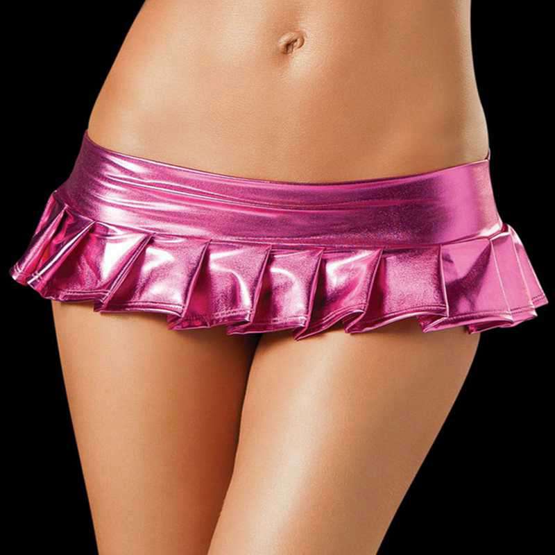 Price History And Review On Sexy Latex Skirt Women Pvc Pole Dancing Club Wear Short Skirts 10