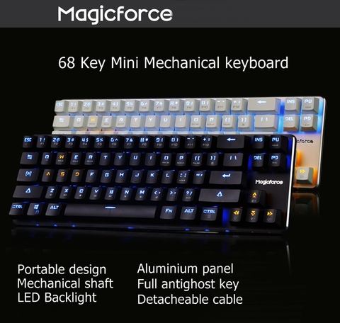 Magicforce Smart 68 Keys USB Wired Backlit Antighosting Mechanical Gaming Keyboard KAILH/GATERON Switches ► Photo 1/6