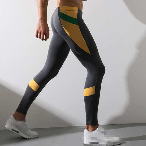 Men Athletic Compression Pants Sport Long Leggings Training Workout Trousers