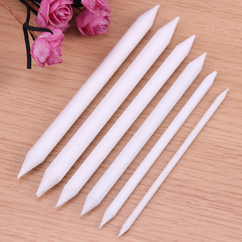 6PCS Blending Smudge Stump Stick Tortillon Sketch Art White Drawing Pen Tool Rice Paper Art Supplies ► Photo 1/6