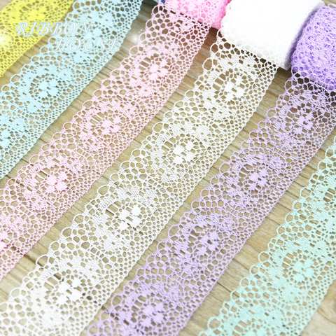 (10 yards/roll) 40mm white lace fabric Webbing Decoration packing Material ► Photo 1/6