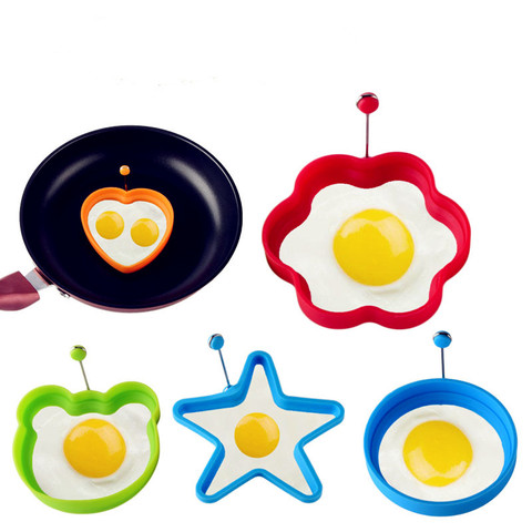 5 Styles Pancake Maker Fried Egg Mold Silicone Forms Non-stick Simple Operation Pancake Maker Omelette Round Mold ► Photo 1/6