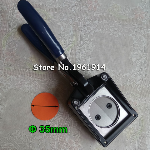 NEW Hand Held Manual Round 25mm 32mm 35MM  37mm 44mm 48mm Paper Graphic Punch Die Cutter for Pro Button Maker ► Photo 1/5