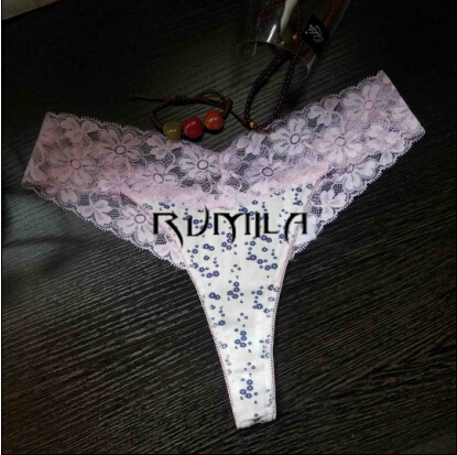 5 Pcs/lot Cotton Thong Panties Sexy G-Strings Women Briefs Set