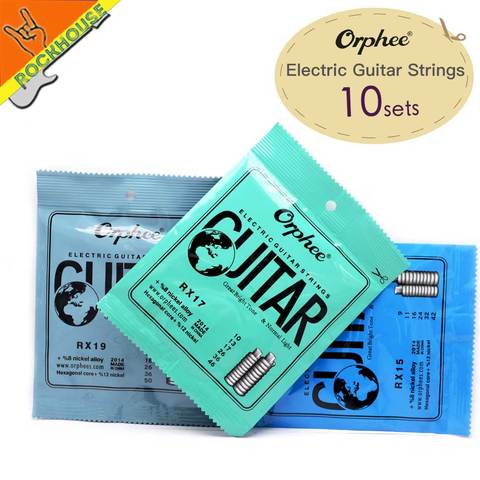 10 sets Orphee Hexagonal carbon steel electric guitar strings RX19 powerful bass for heavy rock RX15 best for speed solo ► Photo 1/6