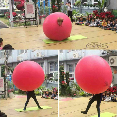 Newly 72 Inch Latex Giant Human Egg Balloon Round Climb-in Balloon for Funny Game ► Photo 1/6