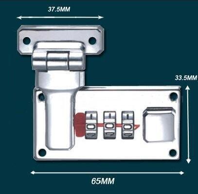  luggage combination lock   A4  leather case combination lock zinc alloy wooden box combination lock ► Photo 1/1