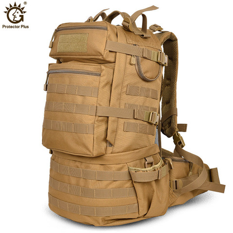 Outdoor Military Army 50L Tactical Backpack Large-capacity Camping Trekking Hiking Rucksack Travel Backpack bolso militar hombre ► Photo 1/6