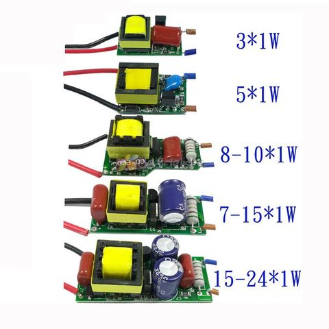Dimmable LED Driver 3W 4W 5W 6-7W 7-15W 15-24W Power Supply Adapter DC9-84V Current 300mA Light Transformer for Led Lamps Bulb ► Photo 1/6