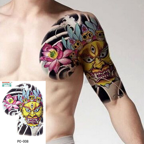 Large size temporary tattoo on chest body arm shoulder cool fake tattoos water transfer tattoo for men big 32*24cm tatto sticker ► Photo 1/6