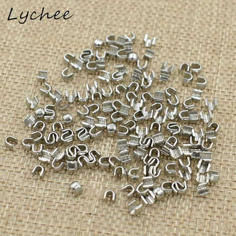 Lychee 150pcs 5# High Quality U Shaped Metal Zipper Up Stopper DIY Sewing Craft Clothes Pants Zipper Accessories ► Photo 1/6