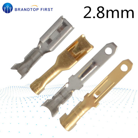 50Sets(100pcs)  2.8mm Crimp Terminal Female Spade Connector +Male Spade Connector+ Case for Car Automobile Relay Circuit Board ► Photo 1/6