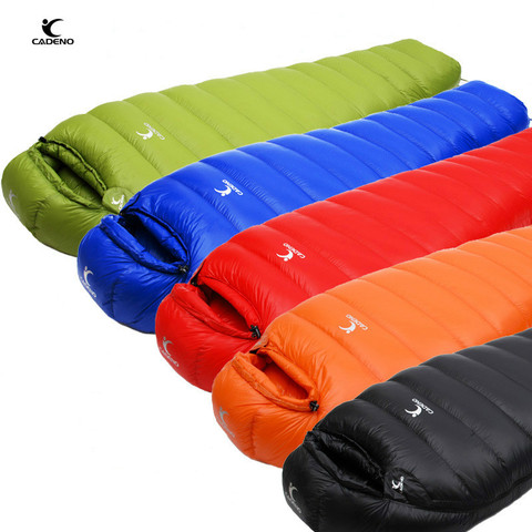 Mummy Type Sleeping Bag Outdoor Ultralight Winter Autumn White Duck Down Sleeping Bag Adult Camping Hiking Climbing Travel ► Photo 1/6