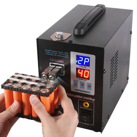 Dual Display Battery Spot welder LED light Spot Welding Machine for 18650 Battery Pack Welding Precision Pulse Spot Welders ► Photo 1/1