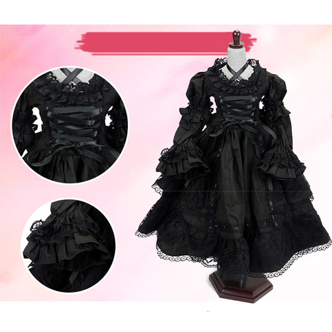 1/3 BJD Dress Lolita Dress Princess Dress With Headdress For Night Lolita Girl Doll Clothing Accessory ► Photo 1/6