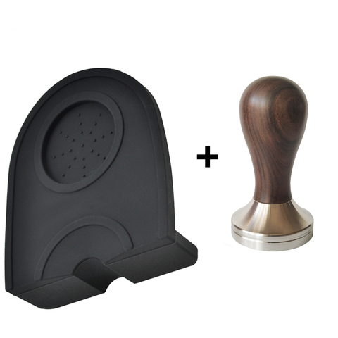 49/51/53/58mm Silicone Coffee Tamper Mat 304 Stainless Steel Coffee Tamper Tool ► Photo 1/6
