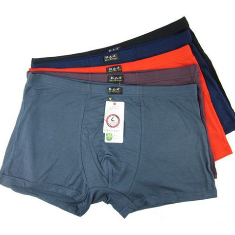 5PCS/lot Top Quality Boxers  Bamboo Underwear Male Underwear Box Plus Big Size XL-- 6XL Free Shipping ► Photo 1/6