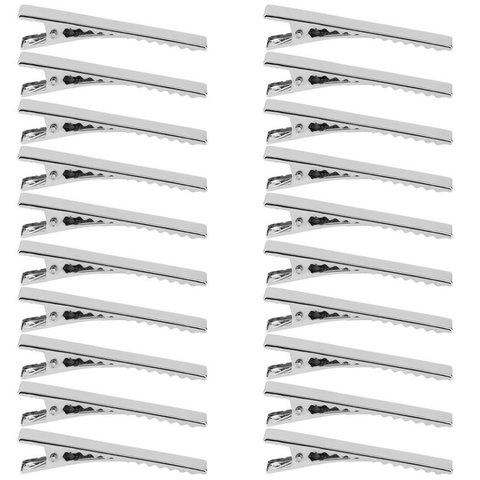 20pcs/Set Metal 55mm Crocodile Alligator Teeth Clips Hair Bows Pinch DIY Accessories Jewelry For Making Custom Hair Clips ► Photo 1/6