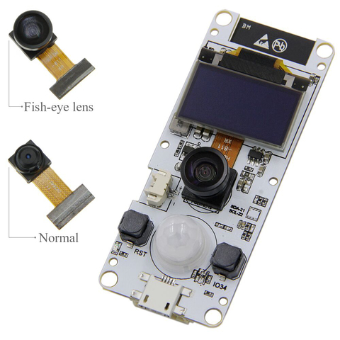 LILYGO® TTGO T-Camera  ESP32-WROVER-B OV2640 Camera Module ESP32 WROVER & PSRAM Camera Module 0.96 OLED ESP32-WROVER ► Photo 1/6