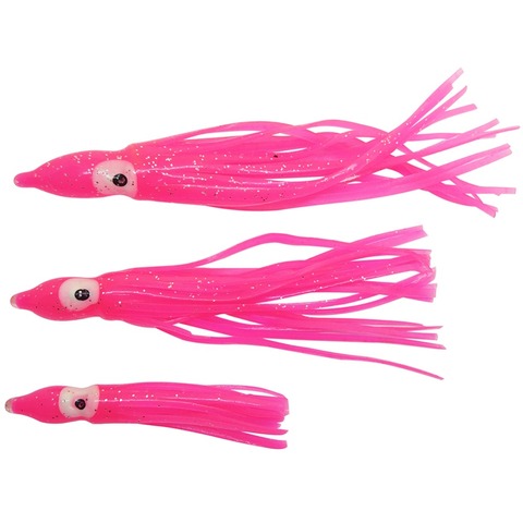 12-pieces Soft Lure Squid Skirts 5cm 9cm 11cm Rubber Artificial Bait Lures Octopus Wobblers Tuna Kingfish Sailfish Marlin Baits ► Photo 1/6