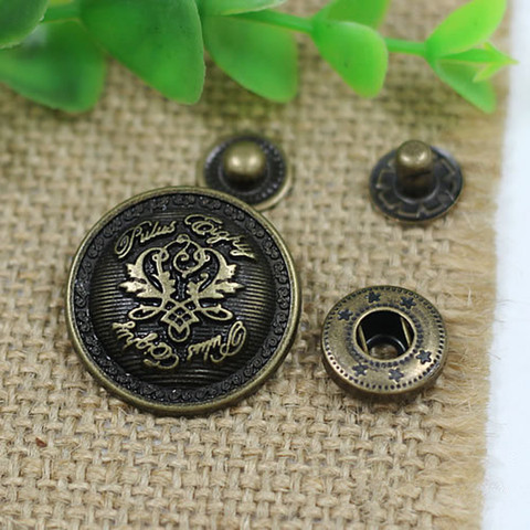 Metal Press Studs Sewing Buttons Snap Snap Fasteners Bronze DIY Craft