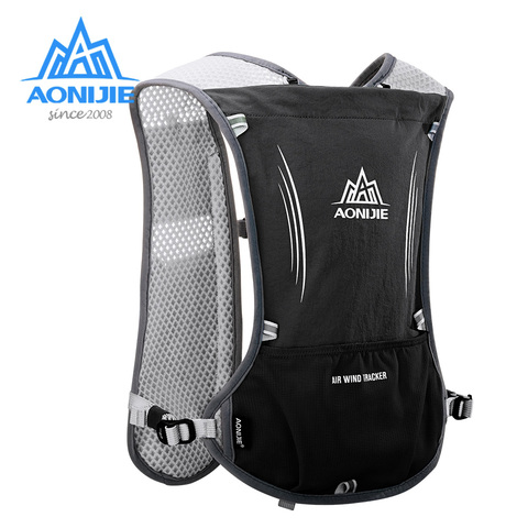 AONIJIE E913S 5L Hydration Backpack Rucksack Bag Vest Harness For 1.5L Water Bladder Hiking Camping Running Marathon Race Sports ► Photo 1/6