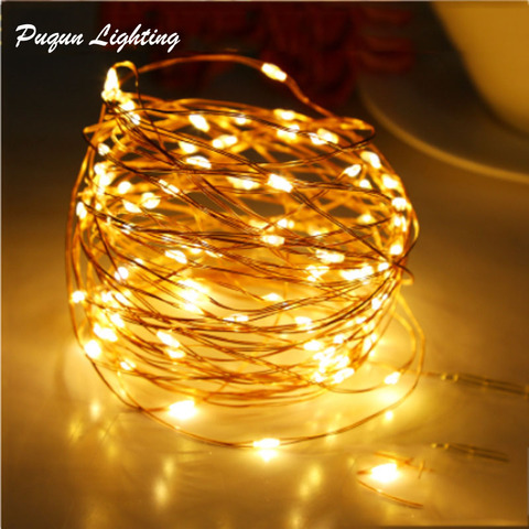 Micro Copper Wire Led Battery Light String Fairy Light Garland Christmas Led Lights luces party led decoration Lights 2M 5M 10M ► Photo 1/6