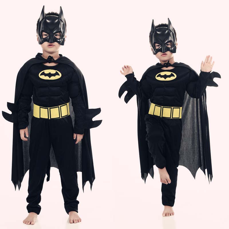 Muscle Batman Costumes,Superman Batman Movie Classic costume halloween for  KIds Boys Justice league infantile superhero Clothes - Price history &  Review | AliExpress Seller - Customes World 