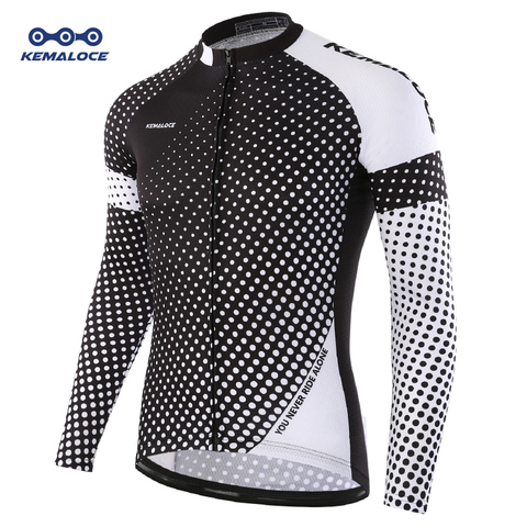 Wholesale 100% Polyester Men Cycling Jersey Quick Dry Ciclismo Bicycle Shirt Spring Full Sleeve Road Cycling Clothes Bike Jersey ► Photo 1/6