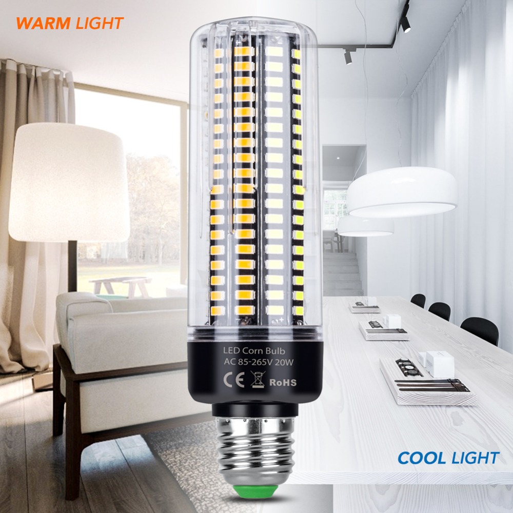 Ampoule LED Lamp 220V Corn Bulb LED E27 Bombillas Led E14 Energy Saving  Light for Home 3W 5W 7W 12W 15W 18W 20W 25W Lampada 5730