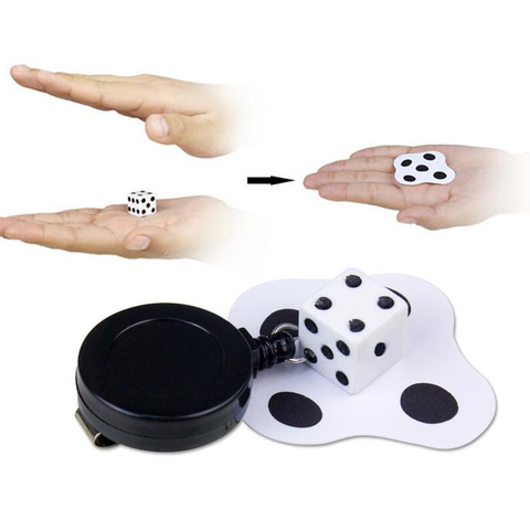 1 Pcs Beate a Dice Flat magic trick Flat Dice Easy Magic Close-up Dice Magic props Mini Magic Props Toys fun Toy Gift 81478 ► Photo 1/6